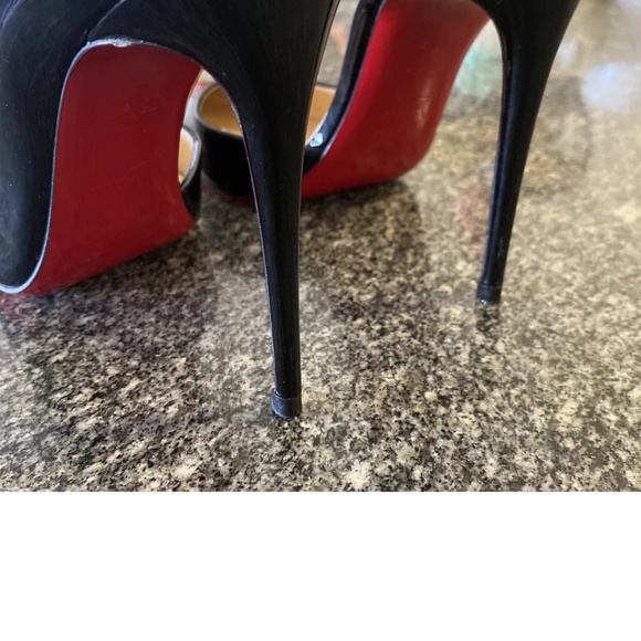 Black Christian Louboutin 36.5 Iriza 85mm barely used! - Picture 5 of 15